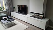 Tv-meubel met elektrische haard en lage kasten kosten